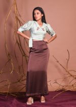 Brown Aline Maxi Skirt