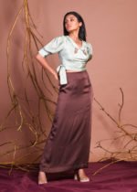 Brown Aline Maxi Skirt