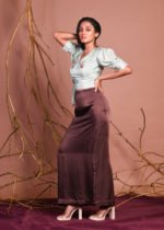 Brown Aline Maxi Skirt