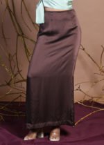 Brown Aline Maxi Skirt