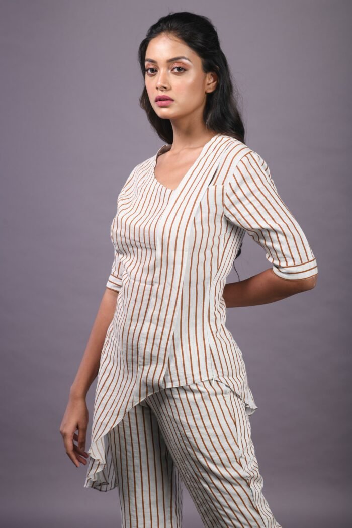 Brown Striped Co-Ord